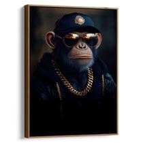 Quadro decorativo Macaco Rapper