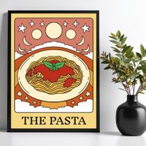 Quadro Decorativo Macarrão Pasta- Carta Tarot 33x24cm Quadro Decorativo Macarrão Pasta- Carta Tarot 33x24cm