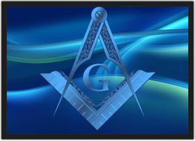 Quadro Decorativo Maçonaria Maçons Templos Místicos Decorações Com Moldura G06