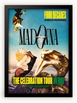 Quadro Decorativo Madonna The Celebration Tour in Rio 30x42cm - Decora Geek