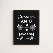 Quadro Decorativo Mãe Anjo 33x24cm - com vidro Quadro Decorativo Mãe Anjo 33x24cm - com vidro