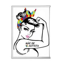 Quadro Decorativo Mãe De Autista 33X24Cm - Com Vidro