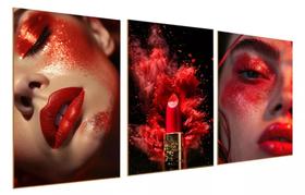 Quadro decorativo Makeup Mulher Beauty"