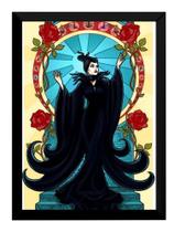 Quadro Decorativo Malévola Arte Poster Com Moldura
