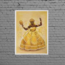 Quadro Decorativo Mamãe Oxum 33x24cm Quadro Decorativo Mamãe Oxum 33x24cm