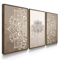 Quadro Decorativo Mandala Com Moldura Quadro Decorativo Mandala Com Moldura