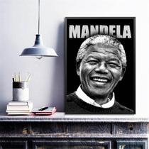 Quadro Decorativo Mandela 33X24Cm - Com Vidro