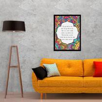 Quadro Decorativo Mantra "O Deus Que Habita Em Mim" 45x34cm Quadro Decorativo Mantra "O Deus Que Habita Em Mim" 45x34cm