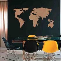 Quadro Decorativo Mapa Mundi Político 3mm - Mdf Quadro Decorativo Mapa Mundi Político 3mm - Mdf