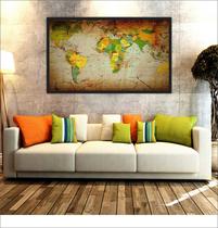 Quadro Decorativo Mapa Mundo Decoração Mundi Salas - Vital Quadros Do Brasil