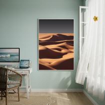 Quadro Decorativo Mar De Areia 70x50cm Mold Preta Quadro Decorativo Mar De Areia 70x50cm Mold Preta