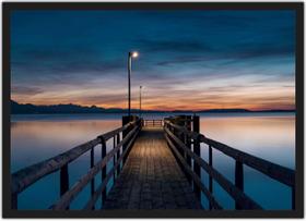 Quadro Decorativo Mar Praia Deque Paisagem Natureza Decorações Com Moldura G02 Quadro Decorativo Mar Praia Deque Paisagem Natureza Decorações Com Moldura G02