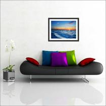 Quadro Decorativo Mar Praia Paisagens Natureza Salas Decorações Com Moldura Quadro Decorativo Mar Praia Paisagens Natureza Salas Decorações Com Moldura