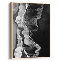 Quadro decorativo Mar Preto e Branco - Art Canvas