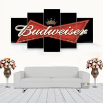 Quadro Decorativo Marca De Cerveja 115x60 5 Peças N05