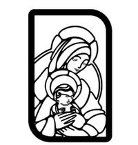 Quadro Decorativo Maria - 55x46cm - Arte Laser