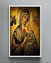Quadro Decorativo Maria Do Perpétuo Socorro Jesus Canvas Filete Quadro Decorativo Maria Do Perpétuo Socorro Jesus Canvas Filete
