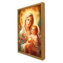Quadro Decorativo Maria e Jesus em Moldura Caixa Quadro Decorativo Maria e Jesus em Moldura Caixa
