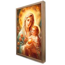 Quadro Decorativo Maria e Jesus em Moldura Caixa Quadro Decorativo Maria e Jesus em Moldura Caixa