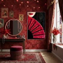 Quadro Decorativo Maria Padilha Leque - 70x50cm Quadro Decorativo Maria Padilha Leque - 70x50cm