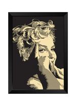 Quadro Decorativo Marilyn Monroe com acrílico A4