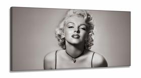 Quadro Decorativo Marilyn Monroe em Tecido Canvas 130x60 sala