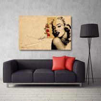 Quadro decorativo Marilyn Monroe Pop Art com Tela em Tecido