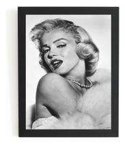 Quadro Decorativo Marilyn Monroe Poster Com Moldura