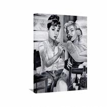 Quadro decorativo Marilyn Monroe Retrô - Tela em Tecido Quadro decorativo Marilyn Monroe Retrô - Tela em Tecido