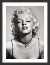 Quadro Decorativo Marilyn Monroe Vintage Retrô Decorações Com Moldura