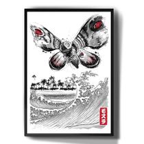 Quadro Decorativo Mariposa Desenho Japones Arte Retro Quadro Decorativo Mariposa Desenho Japones Arte Retro