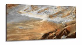 Quadro Decorativo Marrom Textura Pintura em Tecido Canvas 130x60 cm Quadro Decorativo Marrom Textura Pintura em Tecido Canvas 130x60 cm
