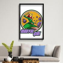 Quadro Decorativo Marvel Girl 40x60 cm Placa Decorativa em MDF para Decoração de interiores