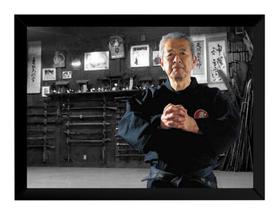 Quadro Decorativo Masaaki Hatsumi Ninjutsu Bujinkan - Fanarte