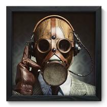 Quadro Decorativo - Mascara - 33cm x 33cm - 149qddp Quadro Decorativo - Mascara - 33cm x 33cm - 149qddp