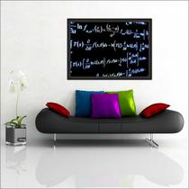 Quadro Decorativo Matemática Fórmulas Números Decorações Com Moldura - Vital Quadros