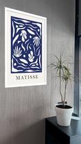 Quadro Decorativo Matisse Coral Azul - 70x50cm