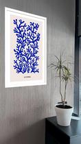 Quadro Decorativo Matisse Coral Azul Bege - 70X50Cm Quadro Decorativo Matisse Coral Azul Bege - 70X50Cm