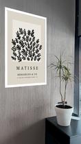 Quadro Decorativo Matisse Coral Preto e Bege - 70x50cm Quadro Decorativo Matisse Coral Preto e Bege - 70x50cm
