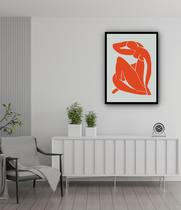 Quadro Decorativo Matisse Orange Nude - 70X50Cm