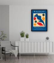 Quadro Decorativo Matisse Papiers Découpés Azul - 70x50cm