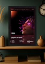 Quadro Decorativo Matuê Máquina do Tempo (Colored) Com Vidro Tamanho:21cm x 30cm (A4)