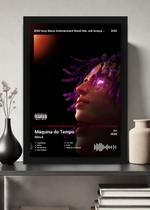 Quadro Decorativo Matuê Máquina do Tempo (Dark) Com Vidro Tamanho:21cm x 30cm (A4)