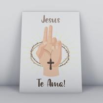 Quadro Decorativo MDF 3mm 20x28,5 cm - Religioso