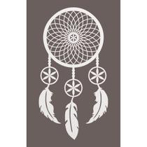 Quadro Decorativo Mdf Branco Filtro Dos Sonhos 40X20Cm Quadro Decorativo Mdf Branco Filtro Dos Sonhos 40X20Cm