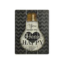 Quadro Decorativo Mdf Colorido 30x40 Happy - D'Rossi Quadro Decorativo Mdf Colorido 30x40 Happy - D'Rossi