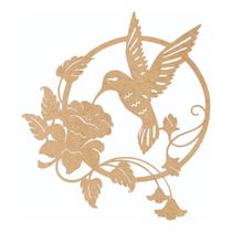 Quadro Decorativo Mdf Cru Beija-Flor 40X20Cm Quadro Decorativo Mdf Cru Beija-Flor 40X20Cm