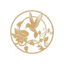 Quadro Decorativo Mdf Cru Beija-Flor 40X20Cm Quadro Decorativo Mdf Cru Beija-Flor 40X20Cm