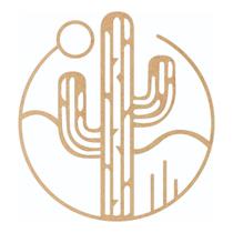 Quadro Decorativo Mdf Cru Cacto Deserto 40X20Cm Quadro Decorativo Mdf Cru Cacto Deserto 40X20Cm