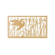 Quadro Decorativo Mdf Cru Garça Selvagem 40X20Cm